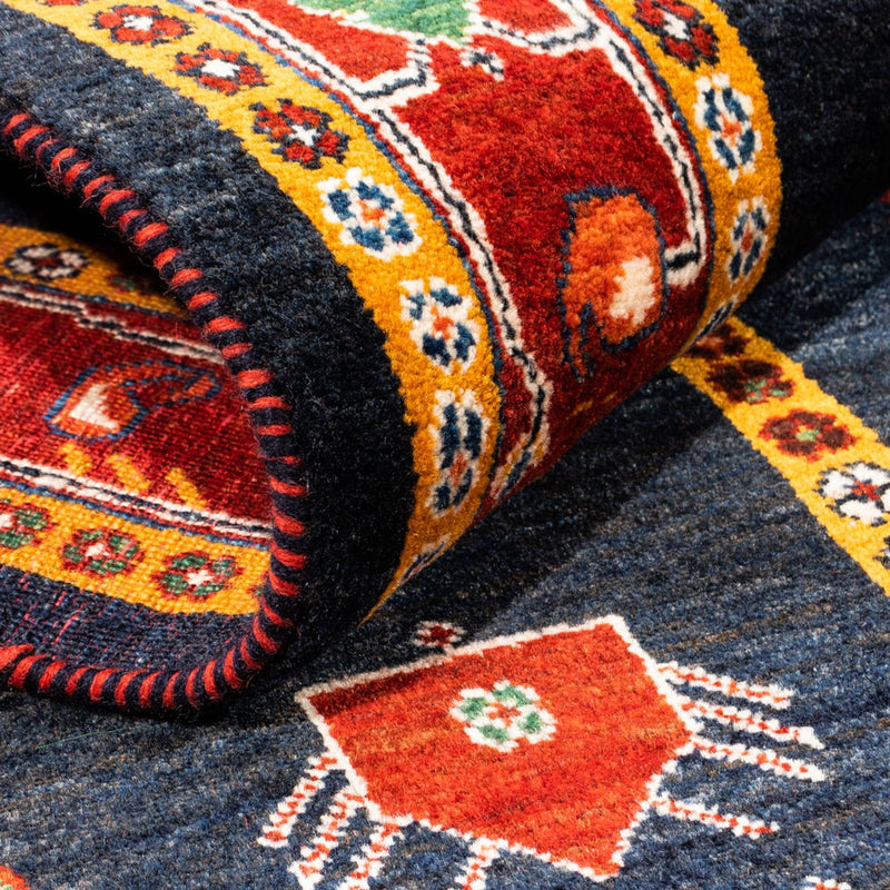 Gabbeh Persisch Teppich 150x235cm - Perserteppich Wollteppich