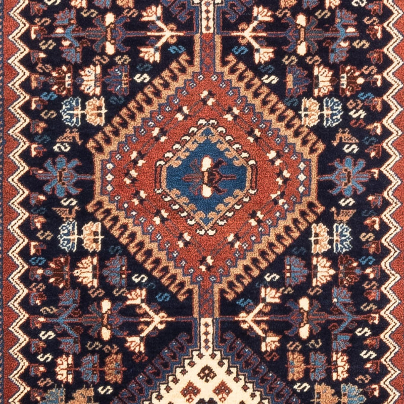 Yalameh Teppich 80x290cm - Perserteppich - dunkelblau