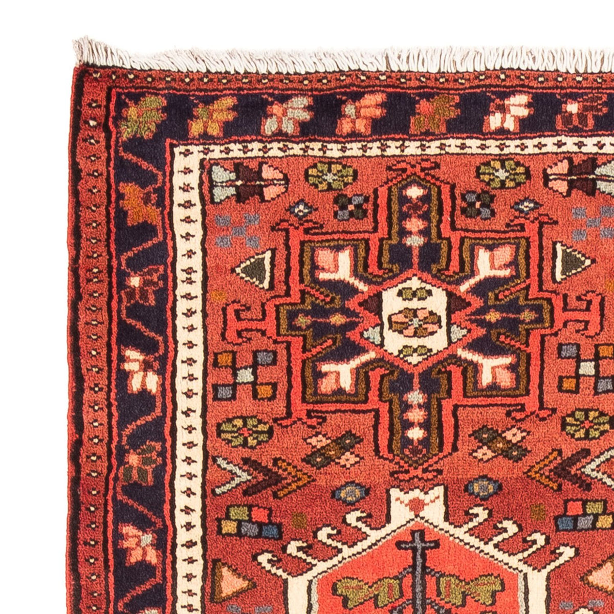 Qaraja Teppich 75x285cm - Perserteppich - rot