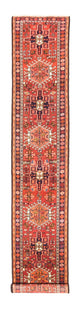 Qaraja Teppich 70x400cm - Perserteppich - rot