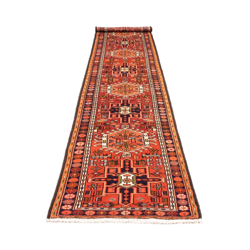 Qaraja Teppich 70x400cm - Perserteppich - rot