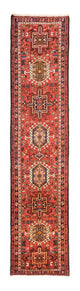 Qaraja Teppich 67x307cm - Perserteppich - rot