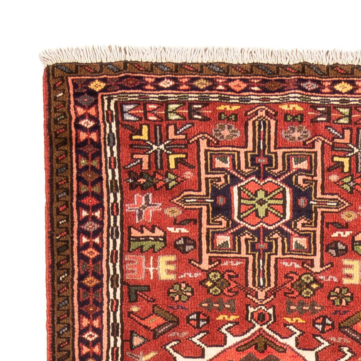 Qaraja Teppich 74x380cm - Perserteppich - rot