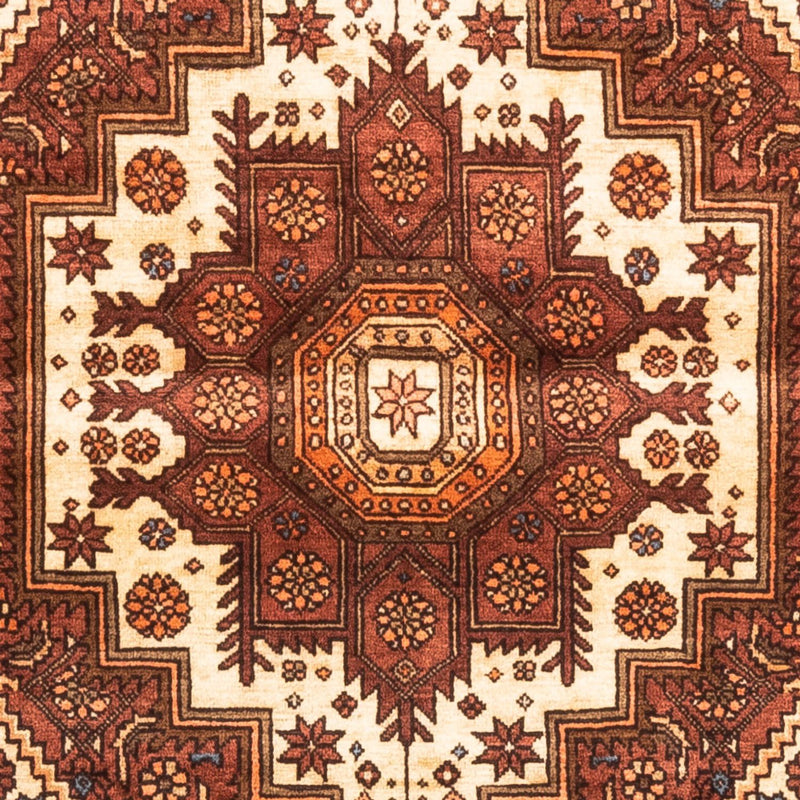 Keshan Teppich 100x148cm - Perserteppich - dunkelbeige