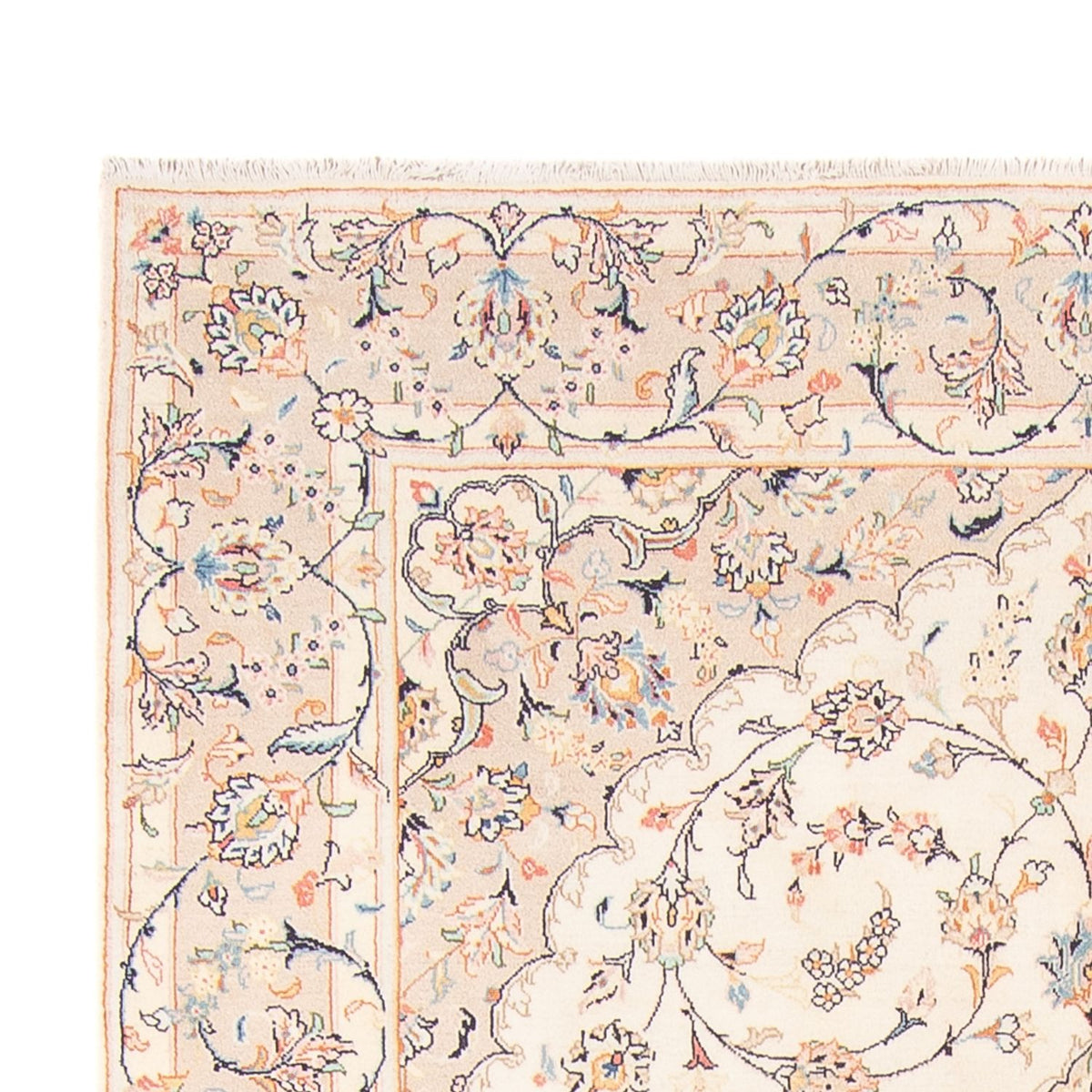 Perserteppich - Keshan - 196 x 296 cm - creme