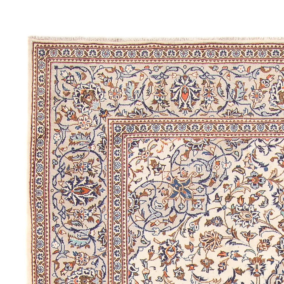 Perserteppich - Keshan - 198 x 305 cm - creme