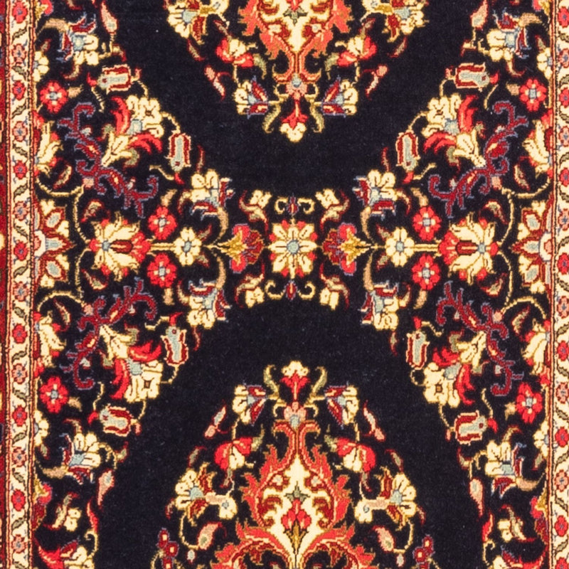 Ghom Teppich 63x217cm - Perserteppich - dunkelblau