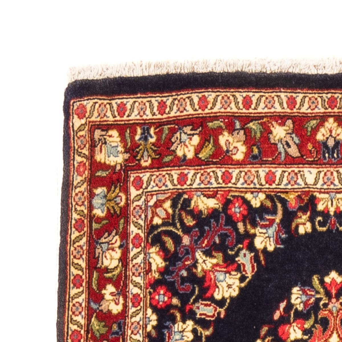 Ghom Teppich 63x217cm - Perserteppich - dunkelblau