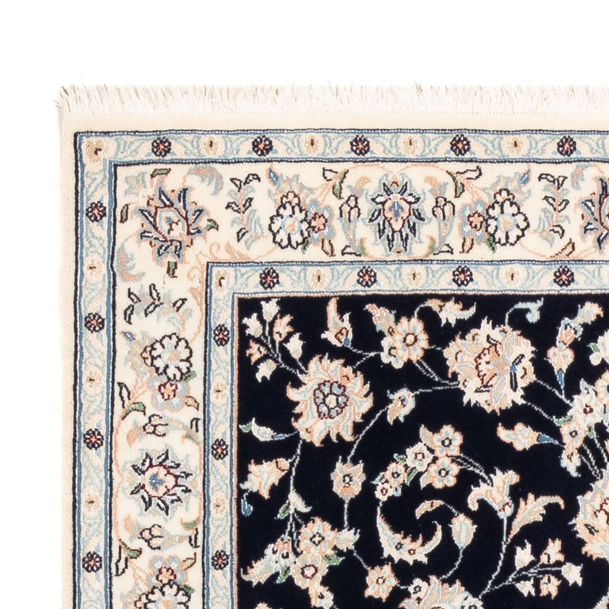 Perserteppich - Nain - Premium - 107 x 152 cm - dunkelblau