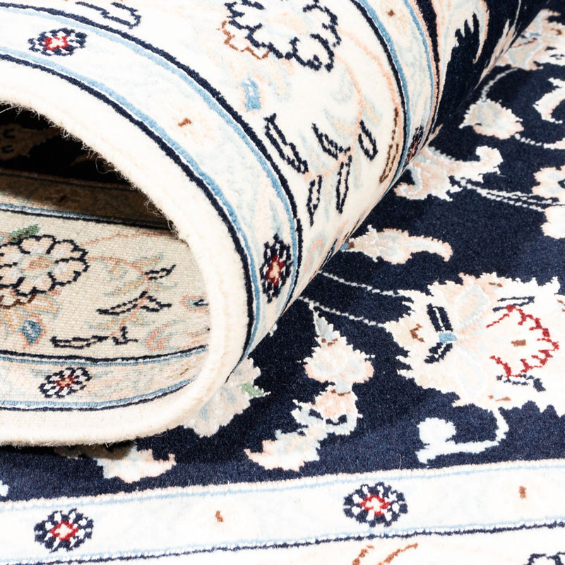 Perserteppich - Nain - Premium - 107 x 152 cm - dunkelblau