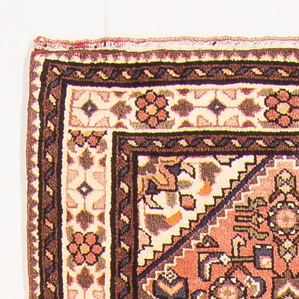 Hamadan Teppich 78x400cm - Perserteppich - rot