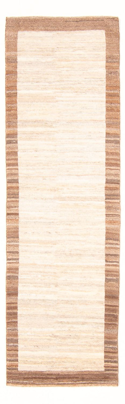 Gabbeh Persisch Teppich 78x235cm - Perserteppich Wollteppich - natur