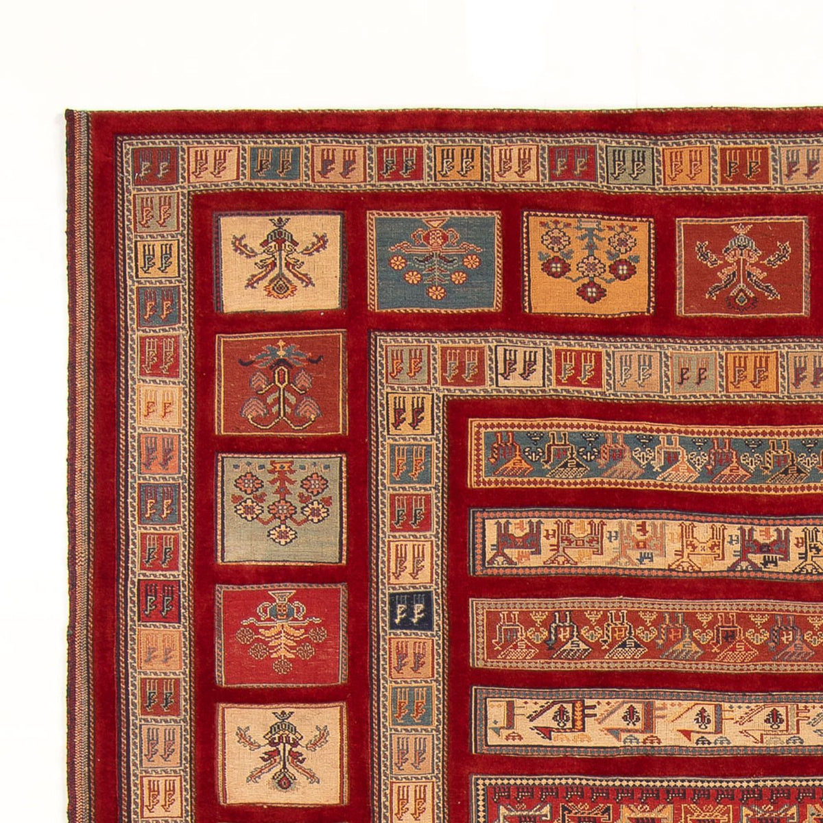 Kelim Fars Teppich 211x297cm - mehrfarbig