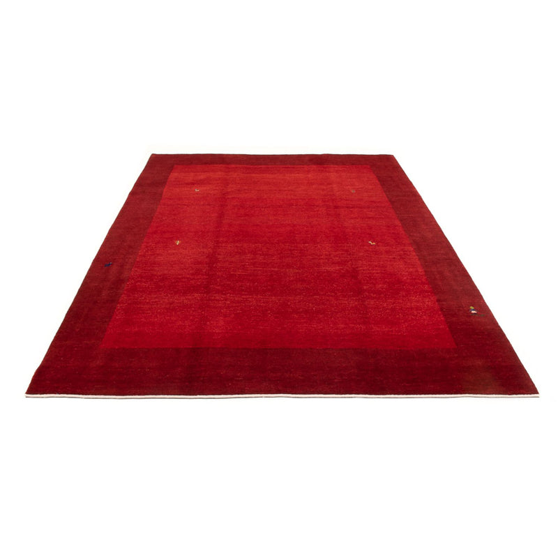 Gabbeh Persisch Teppich 223x297cm - Perserteppich Wollteppich - rot