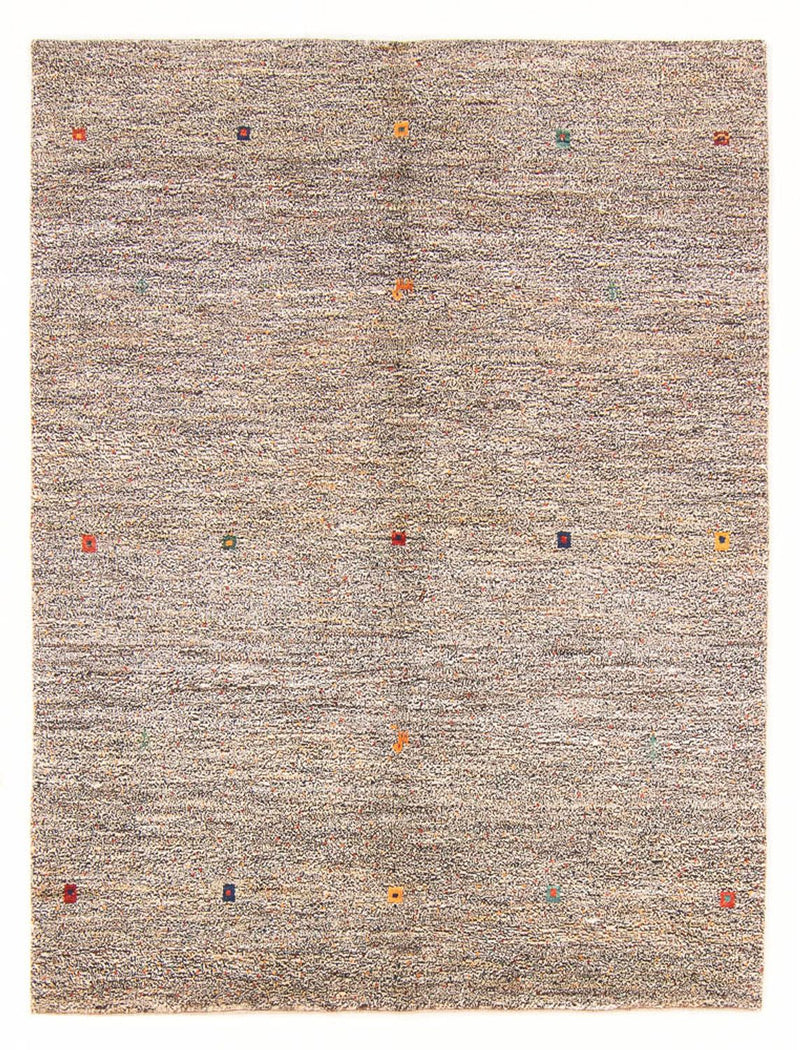 Gabbeh Persisch Teppich 155x202cm - Perserteppich Wollteppich - natur