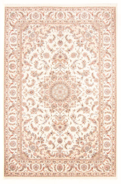Täbriz - 50 Raj Teppich 195x297cm - Perserteppich - creme