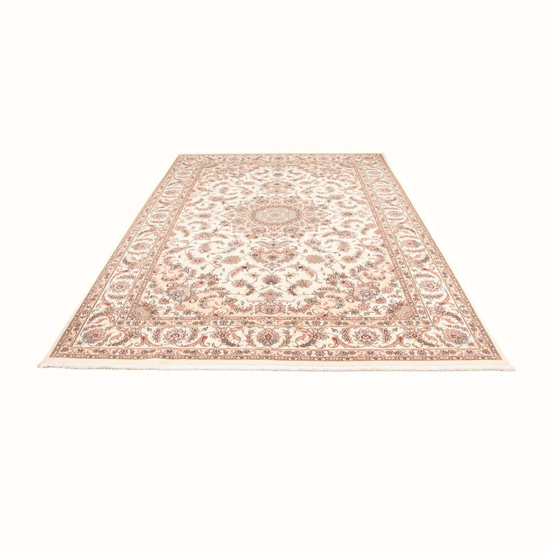 Täbriz - 50 Raj Teppich 195x297cm - Perserteppich - creme