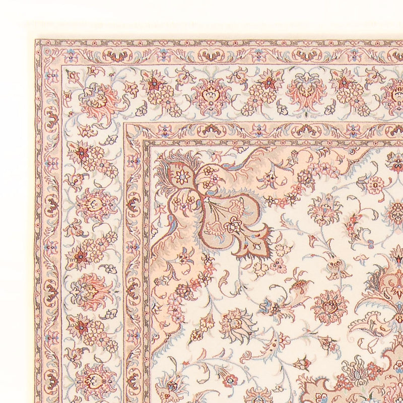 Täbriz - 50 Raj Teppich 199x252cm - Perserteppich - creme