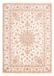 Täbriz - 50 Raj Teppich 166x230cm - Perserteppich - creme