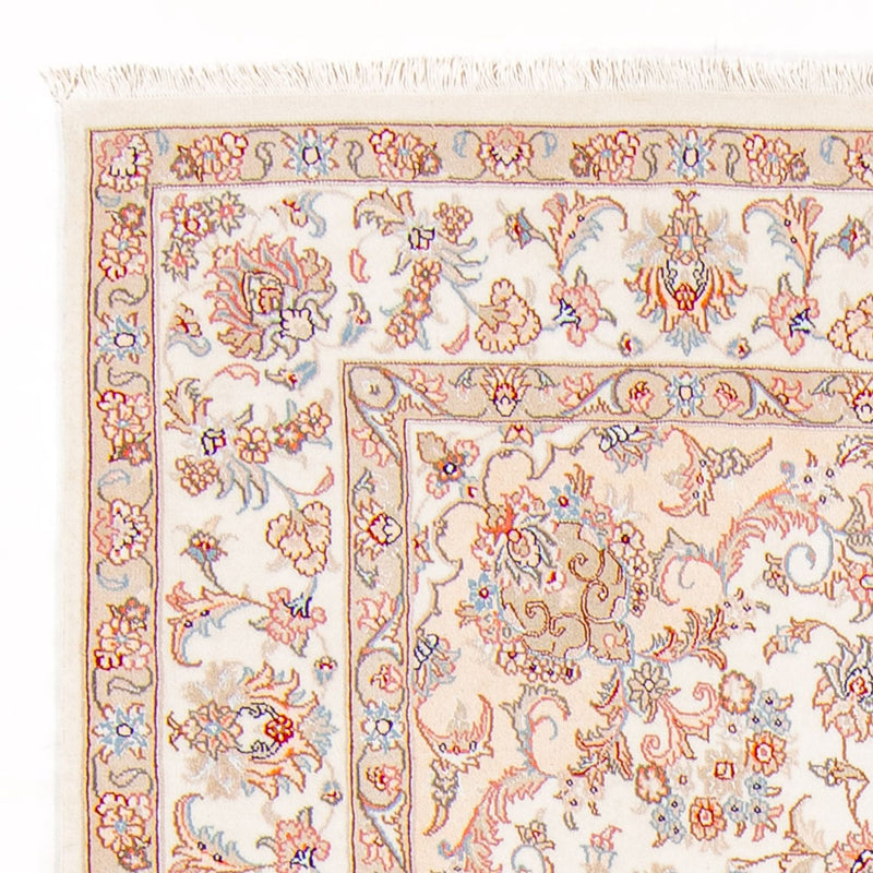 Täbriz - 50 Raj Teppich 166x230cm - Perserteppich - creme