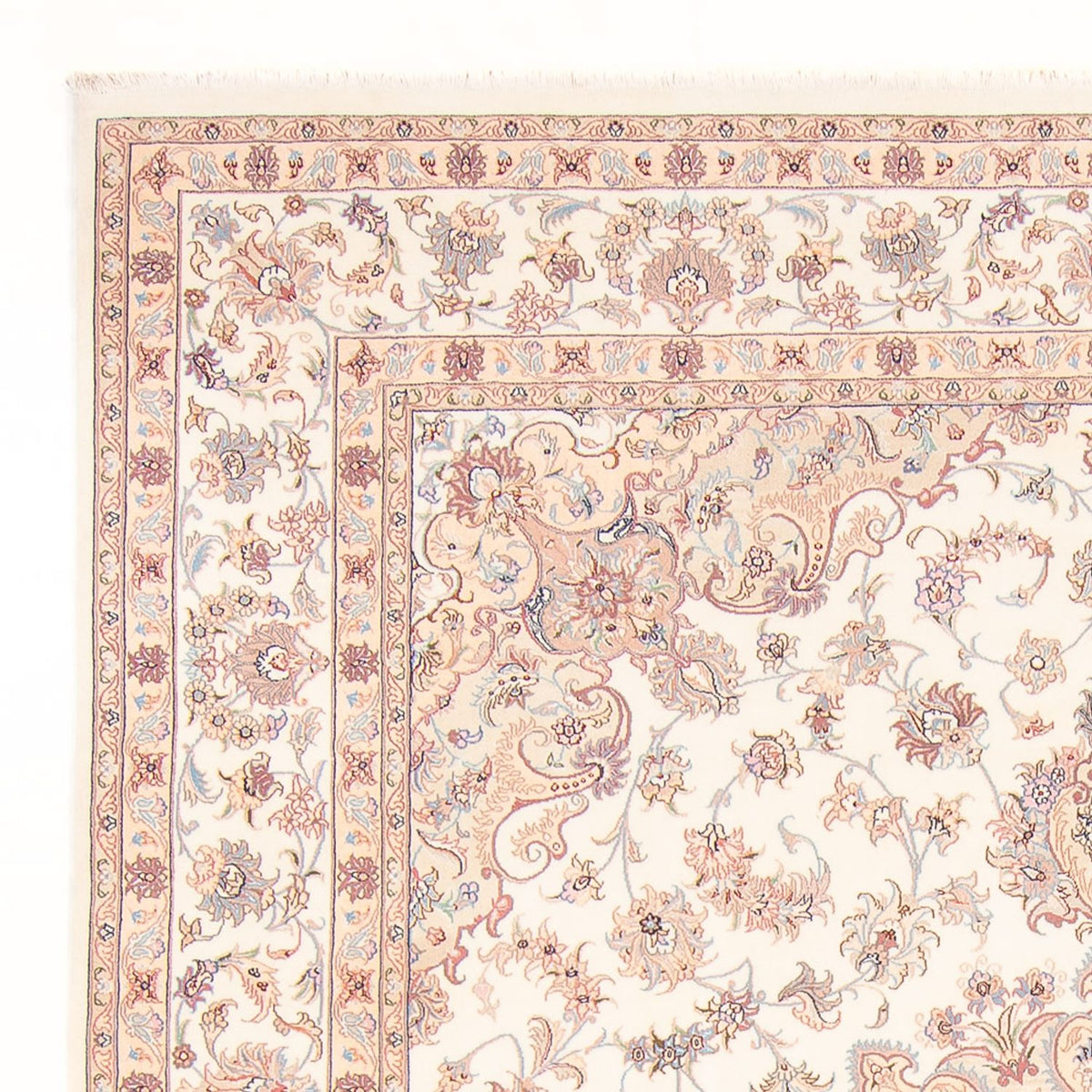 Täbriz - 50 Raj Teppich 252x300cm - Perserteppich - creme