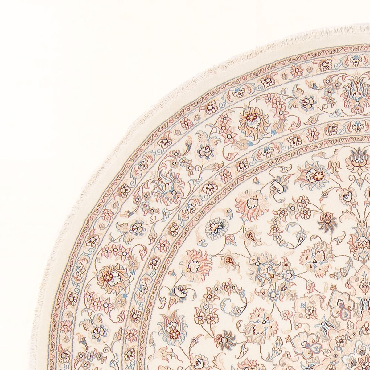 Täbriz - 50 Raj Teppich 194x197cm - Perserteppich - creme