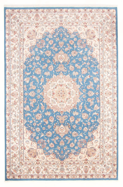 Täbriz - 50 Raj Teppich 200x300cm - Perserteppich - hellblau