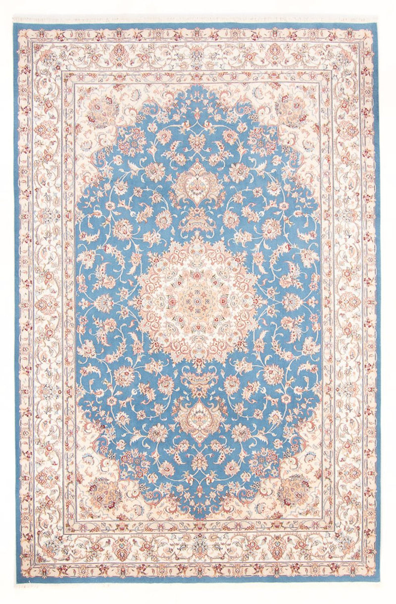 Täbriz - 50 Raj Teppich 200x300cm - Perserteppich - hellblau