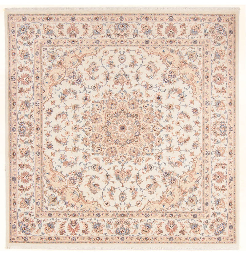 Täbriz - 50 Raj Teppich 198x211cm - Perserteppich - creme