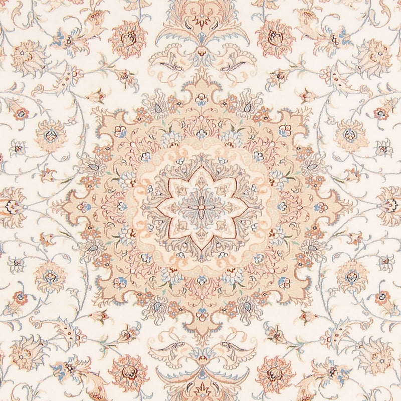 Täbriz - 50 Raj Teppich 198x243cm - Perserteppich - creme