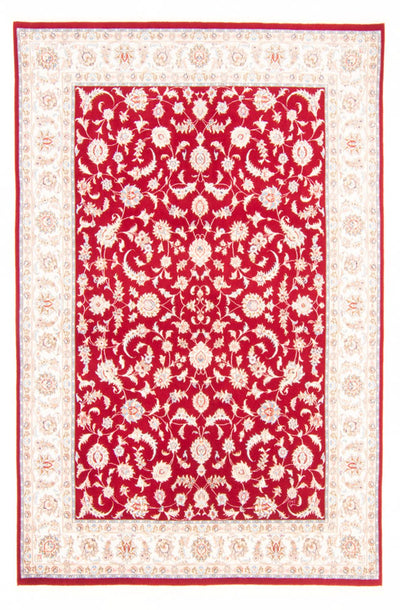 Täbriz - 50 Raj Teppich 168x237cm - Perserteppich - rot