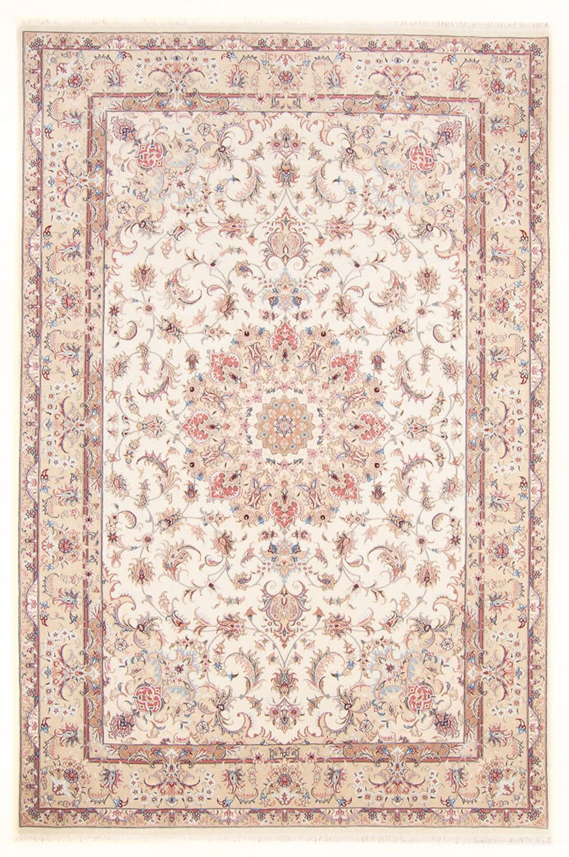 Perserteppich - Täbriz - Royal - 198 x 297 cm - creme