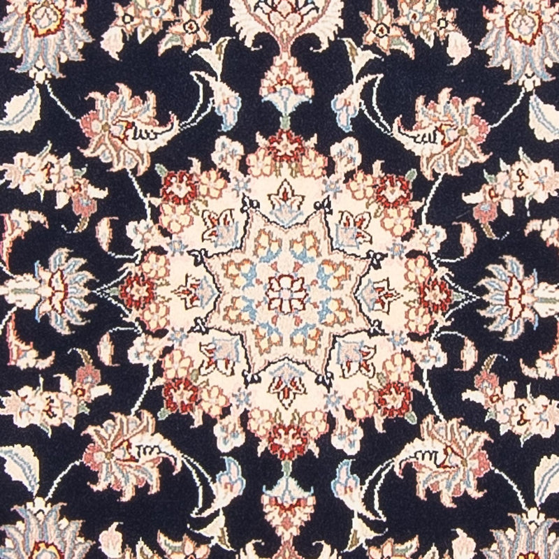 Täbriz - 50 Raj Teppich 80x251cm - Perserteppich - dunkelblau