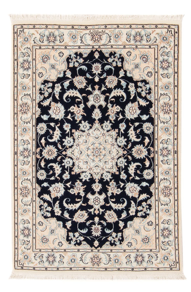 Nain - 6La Teppich 80x120cm - Perserteppich - dunkelblau