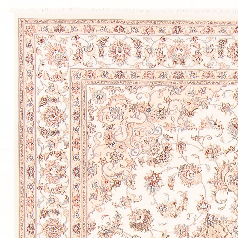 Täbriz - 50 Raj Teppich 200x247cm - Perserteppich - creme