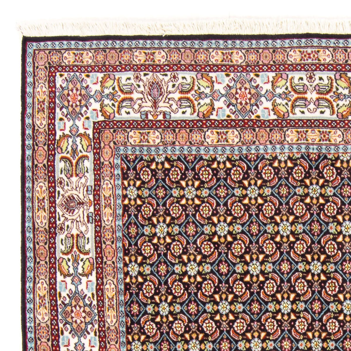Moud Teppich 141x198cm - Perserteppich - dunkelblau