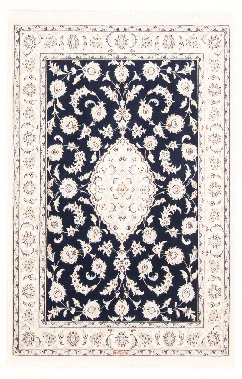 Perserteppich - Nain - Royal - 105 x 155 cm - dunkelblau
