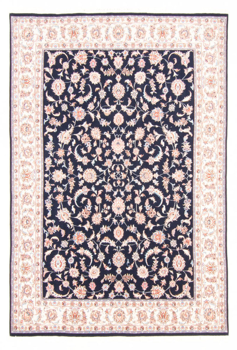 Täbriz - 50 Raj Teppich 166x236cm - Perserteppich - dunkelblau