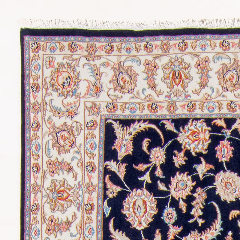 Täbriz - 50 Raj Teppich 166x236cm - Perserteppich - dunkelblau