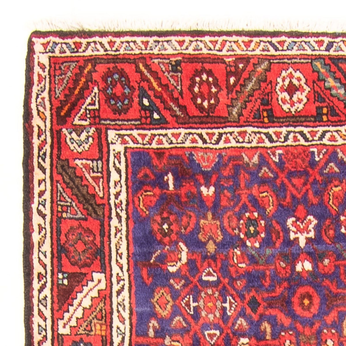 Hosseinabad Teppich 117x316cm - Perserteppich - dunkelblau