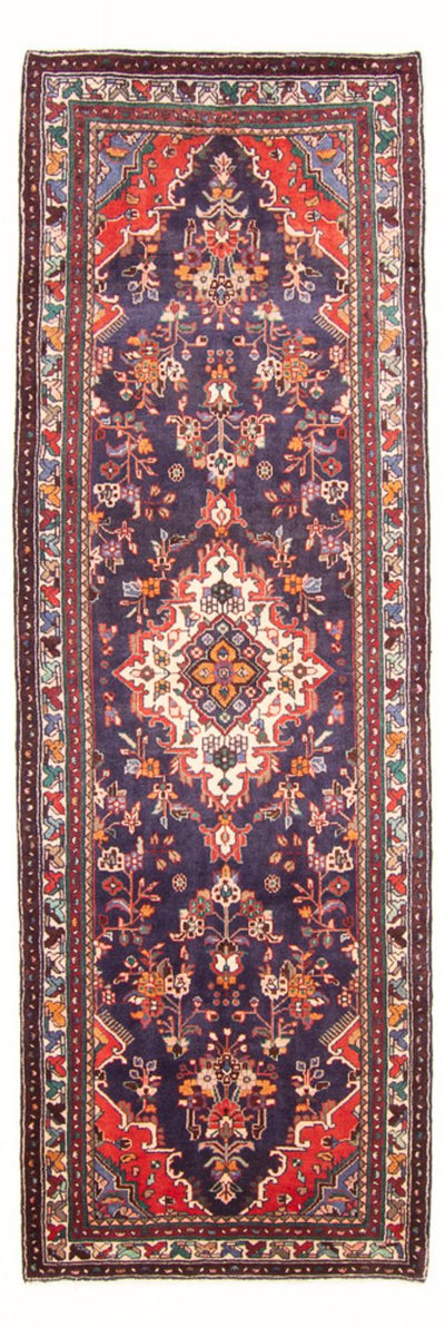 Hosseinabad Teppich 108x315cm - Perserteppich - dunkelblau
