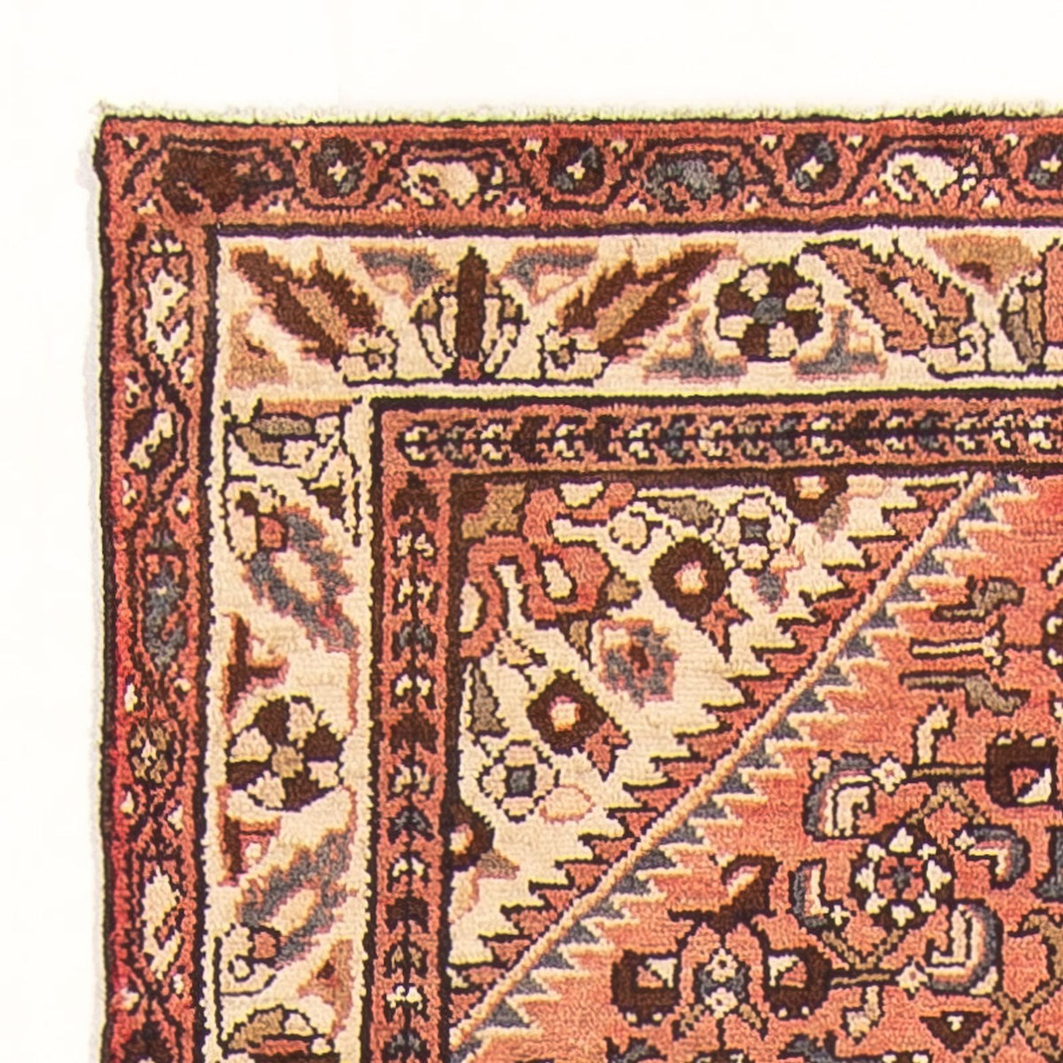 Hosseinabad Teppich 107x302cm - Perserteppich - dunkelblau