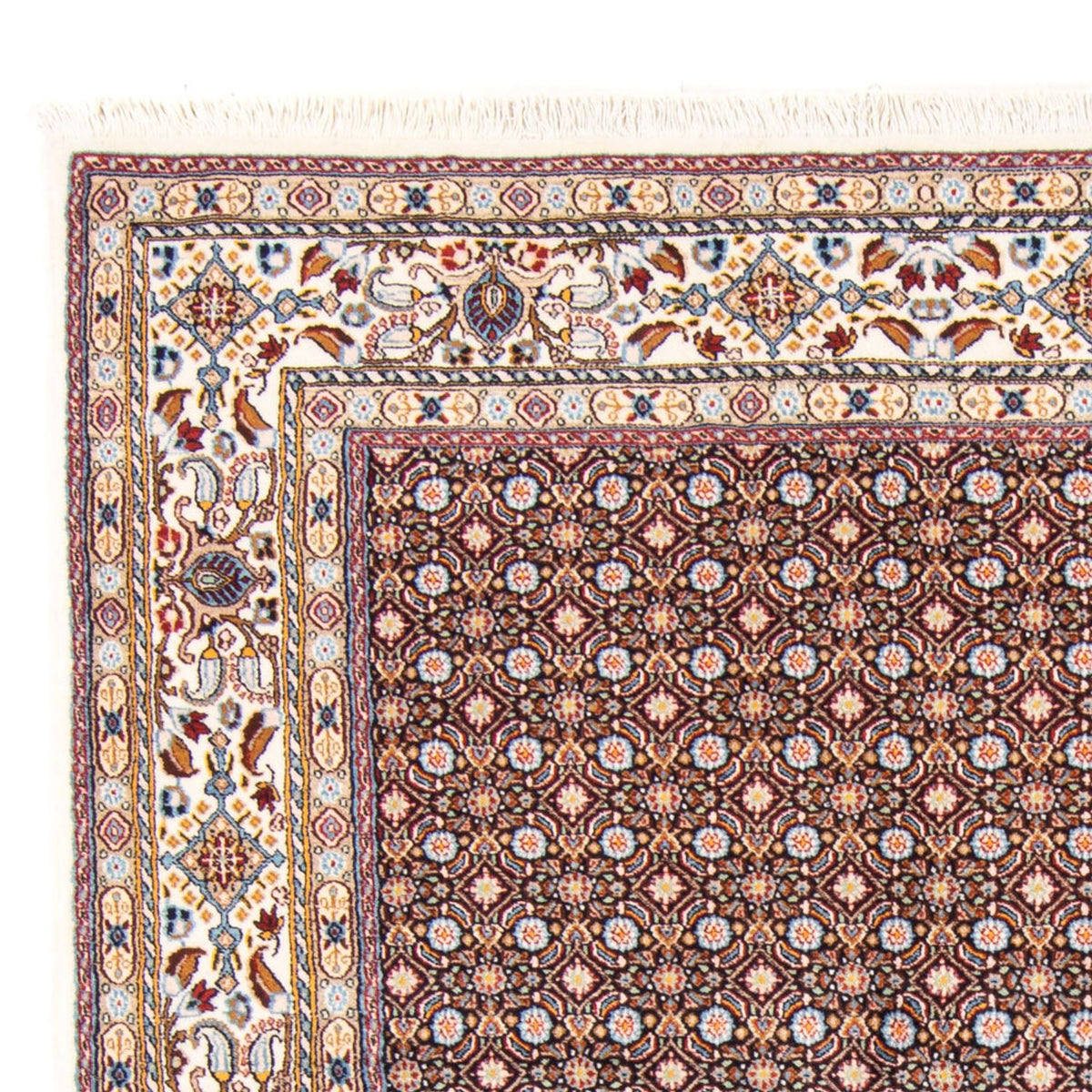 Moud Teppich 141x197cm - Perserteppich - dunkelblau
