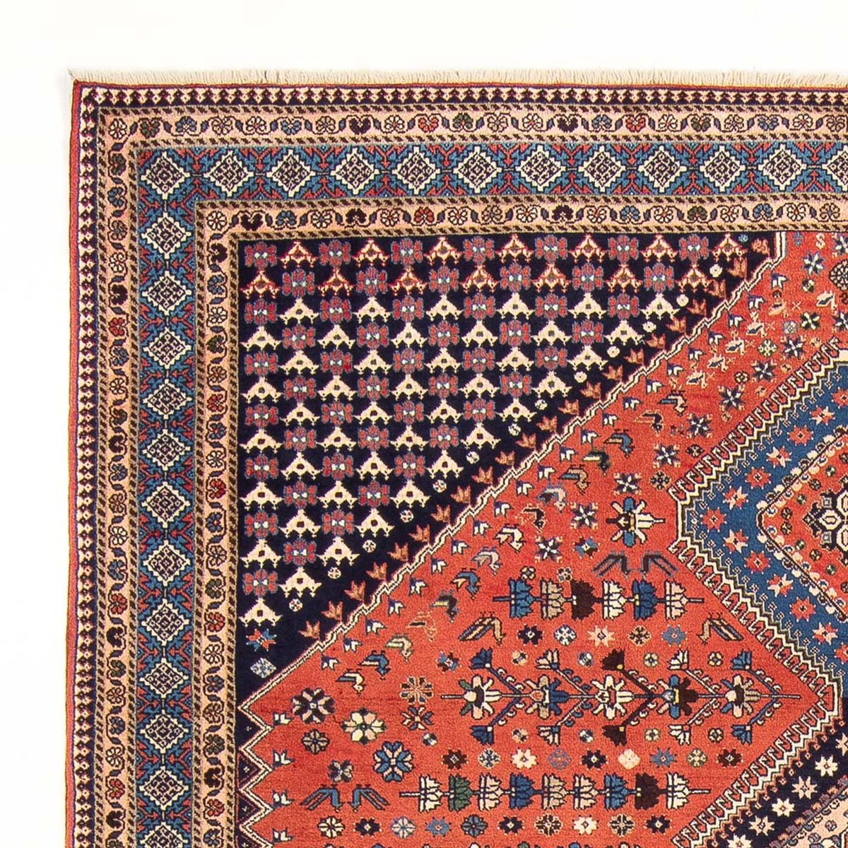 Qaraja Teppich 202x304cm - Perserteppich - rot