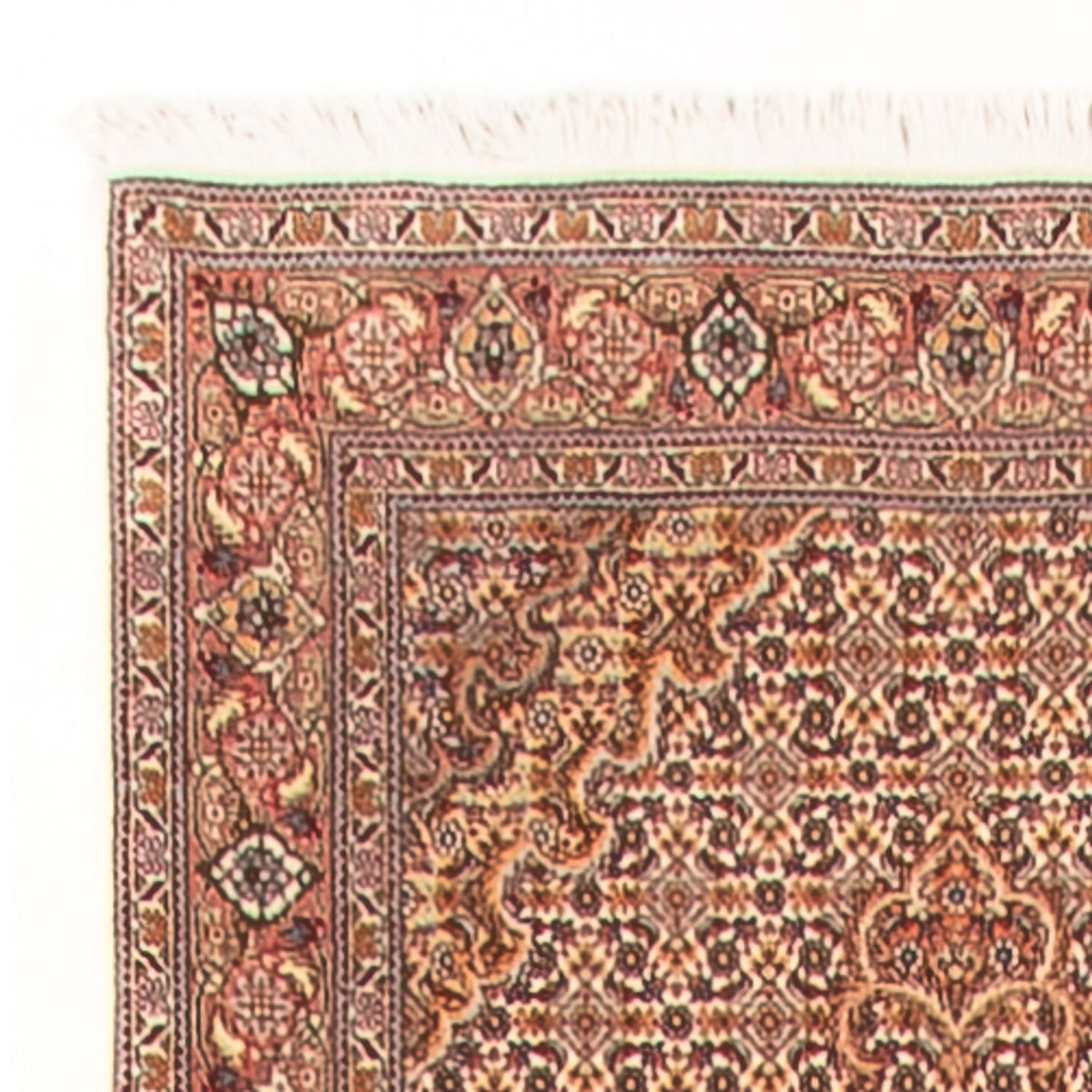 Täbriz - 50 Raj Teppich 80x400cm - Perserteppich - beige