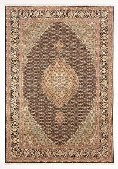 Täbriz - 50 Raj Teppich 199x296cm - Perserteppich - dunkelblau