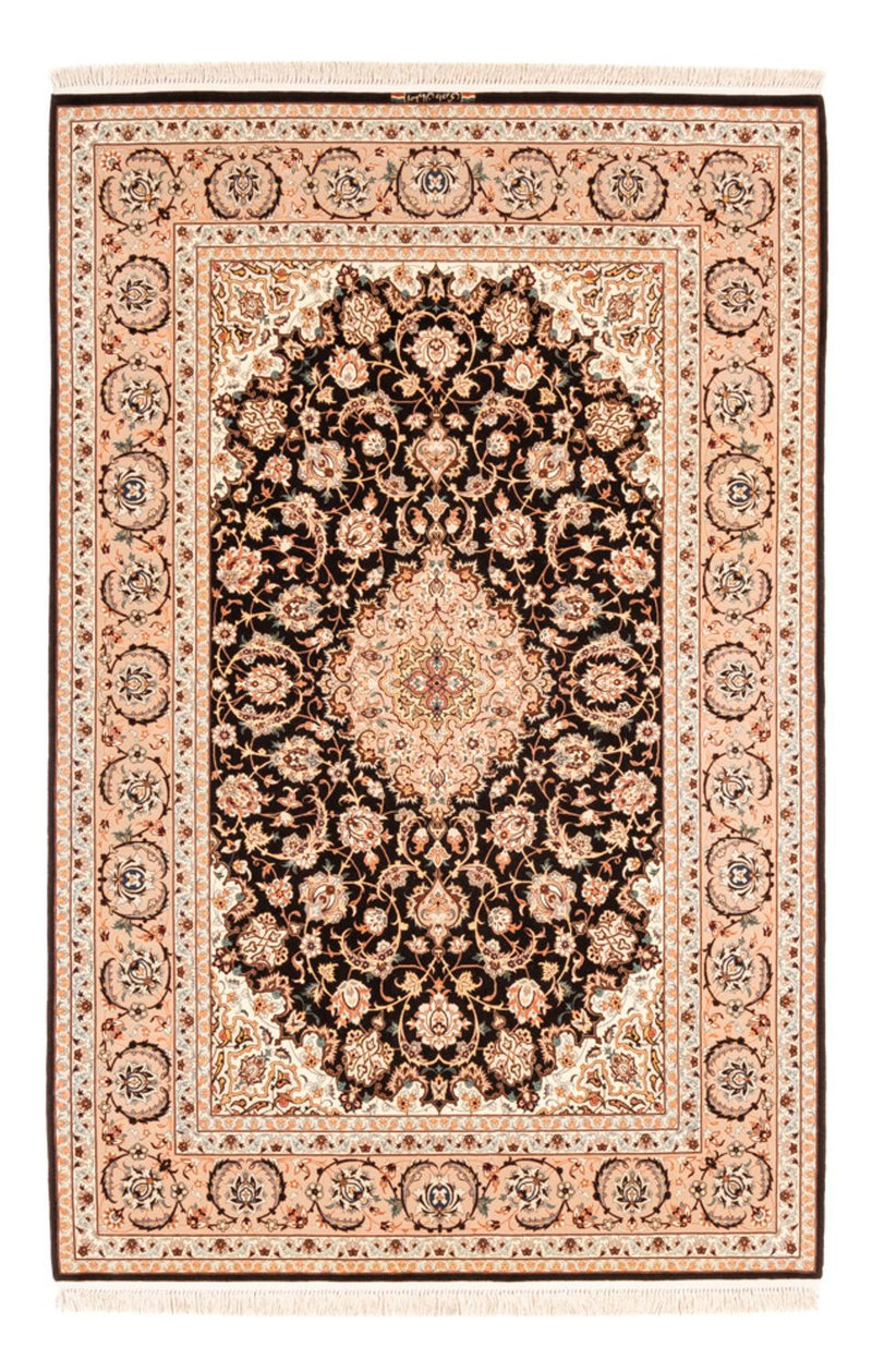 Isfahan Teppich 148x227cm - Perserteppich - dunkelblau