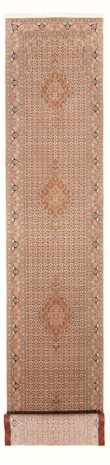 Täbriz - 50 Raj Teppich 82x403cm - Perserteppich - beige