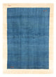 Gabbeh Persisch Teppich 170x239cm - Perserteppich Wollteppich - blau