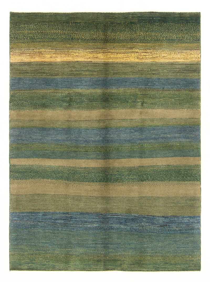 Gabbeh Persisch Teppich 150x208cm - Perserteppich Wollteppich - hellgrün